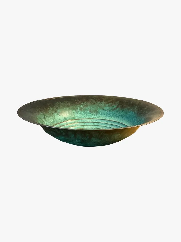 Bronze Bowl with Patinated interior.