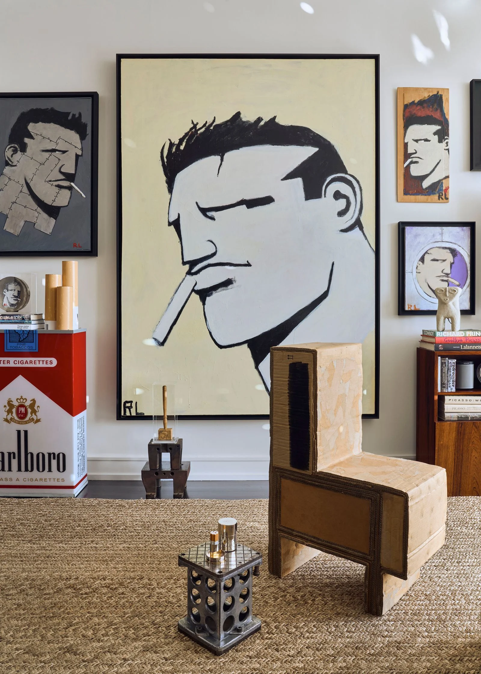 Image may contain Bruno Sammartino Art Modern Art Face Head Person Adult and Painting