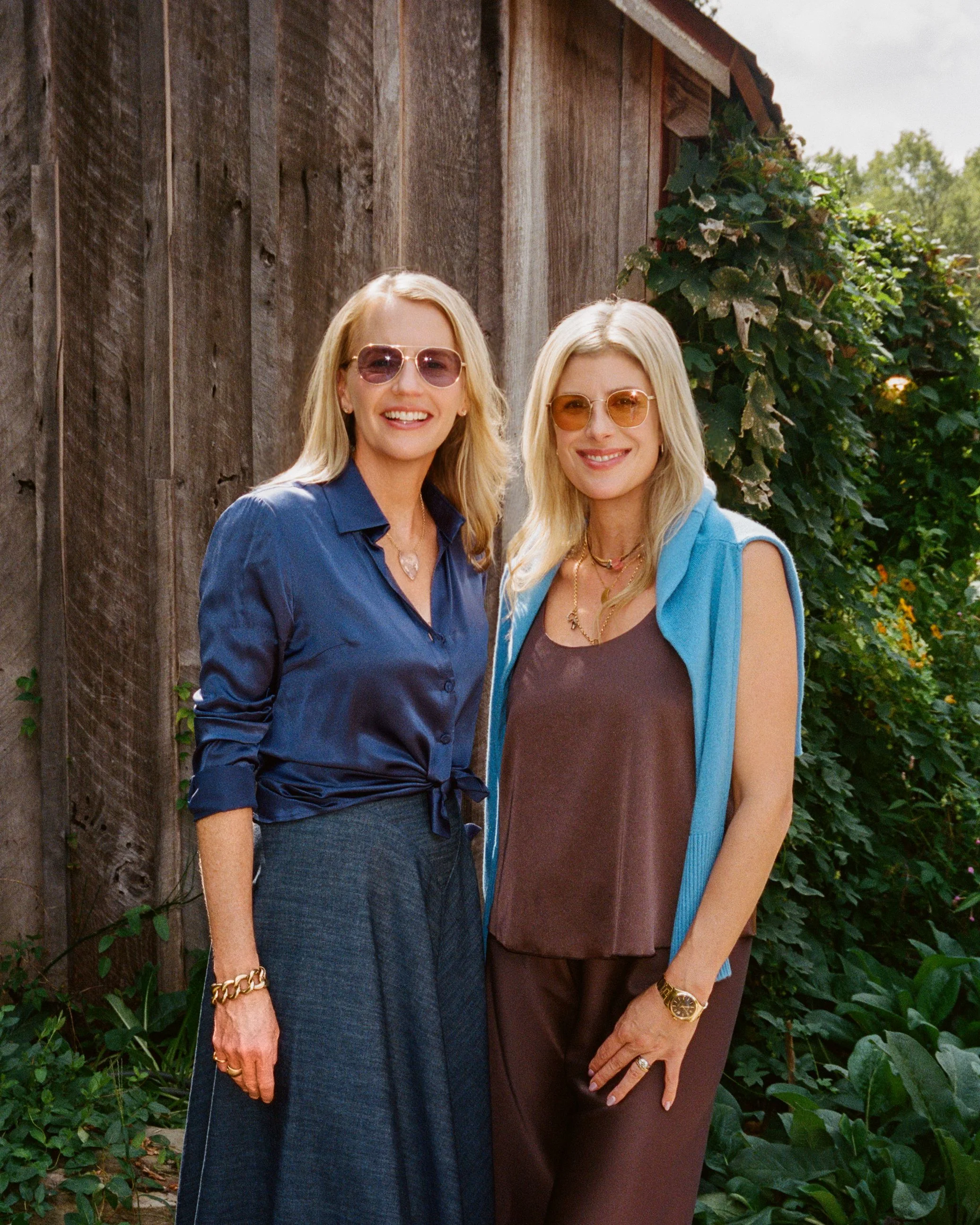 Portrait of Blackberry Farm founder Mary Celeste Beall and country singer Jessie Baylin.