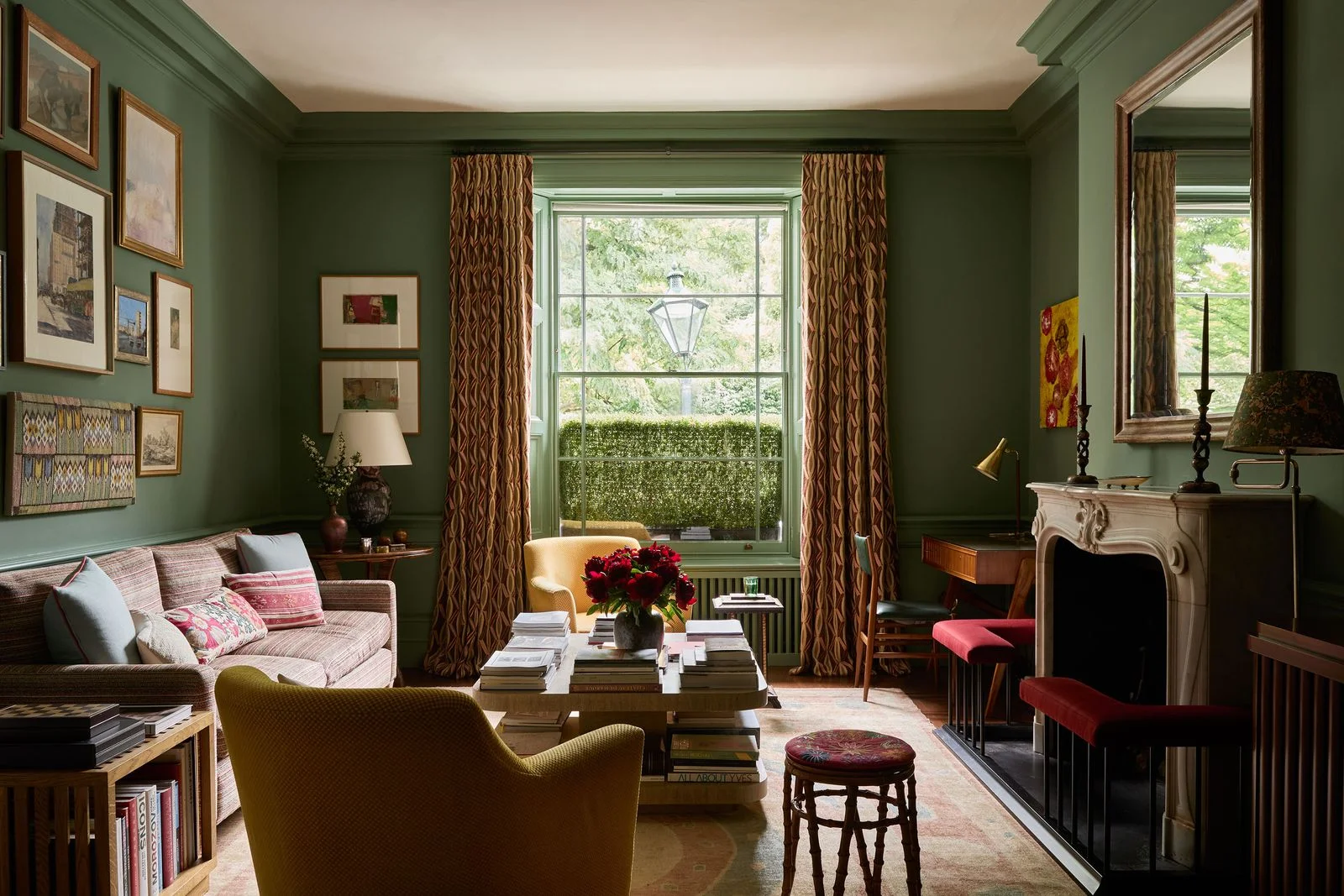 Image may contain Window Home Decor Furniture Chair Lamp Architecture Building Indoors Living Room and Room