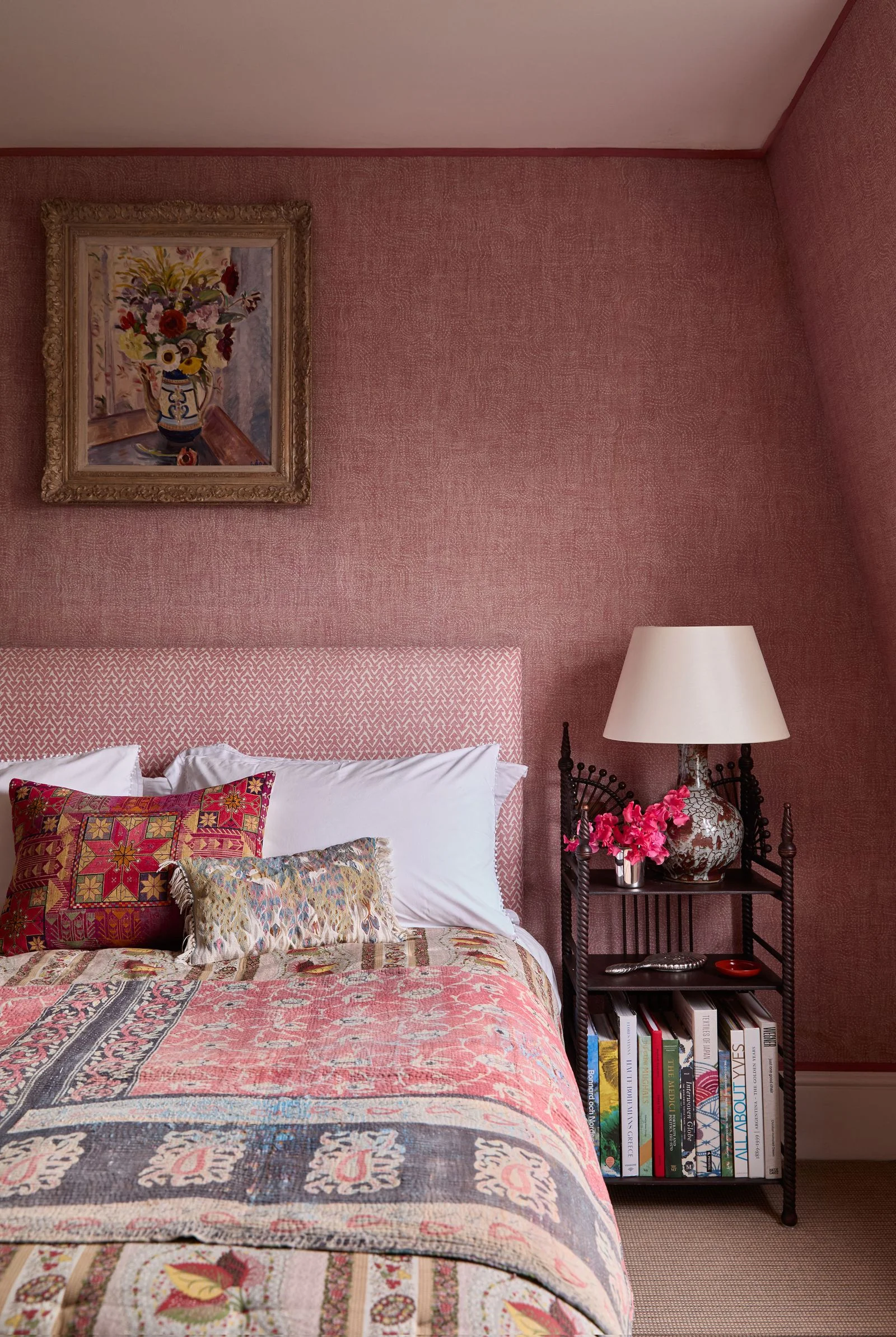 Image may contain Cushion Home Decor Lamp Indoors Interior Design Pillow Table Lamp Furniture Bed Bedroom and Room