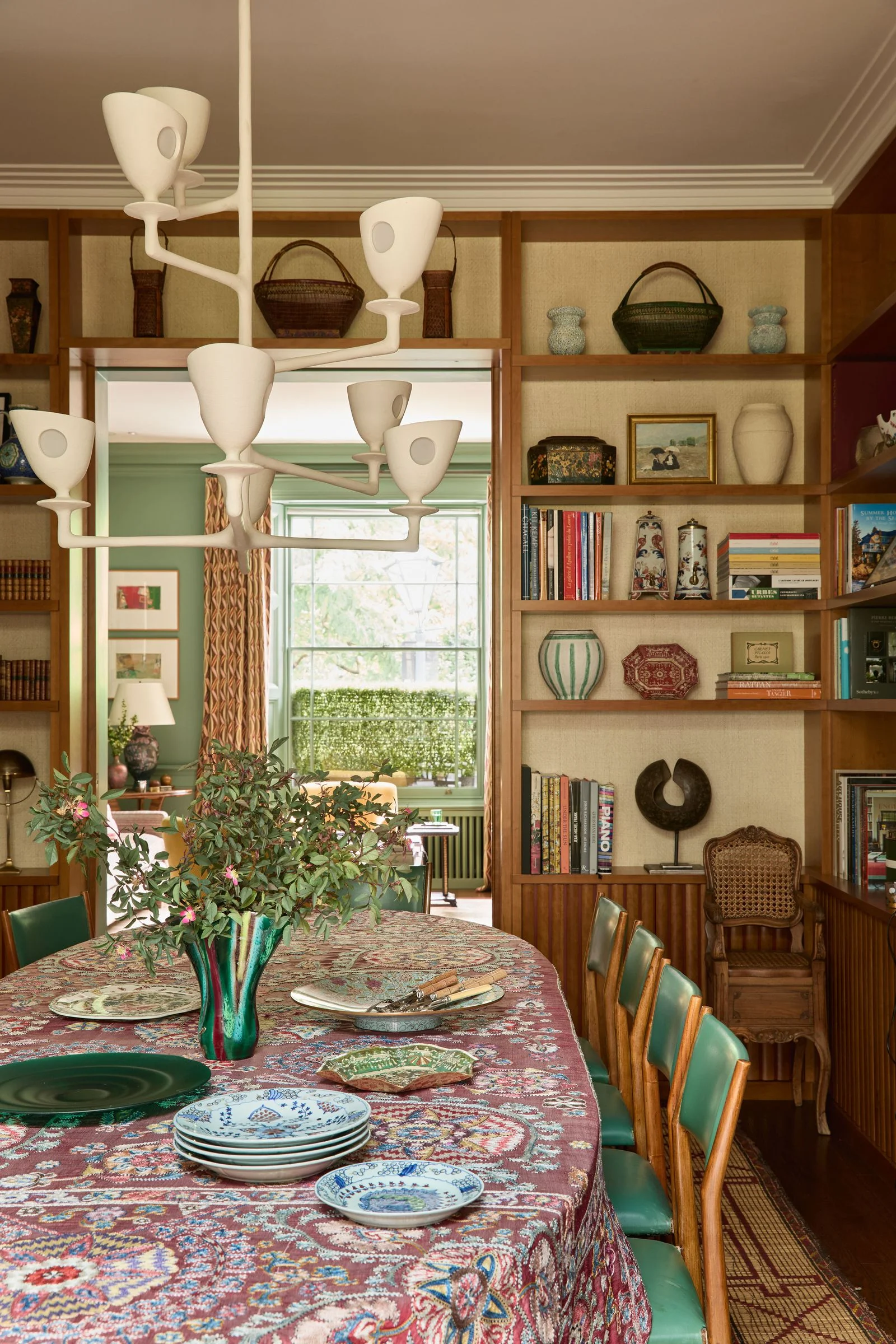 Image may contain Architecture Building Dining Room Dining Table Furniture Indoors Room Table and Interior Design