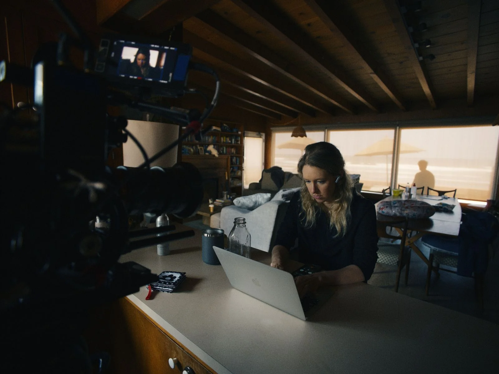 Image may contain Elizabeth Holmes Camera Electronics Video Camera Photography Computer Laptop Pc Adult and Person